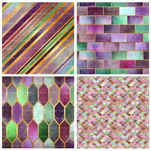 Load image into Gallery viewer, TEXTURED PATTERN Gold Multicoloured 1 - Digital Papers
