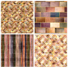Load image into Gallery viewer, TEXTURED PATTERN Gold Multicoloured 3 - Digital Papers
