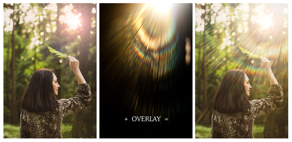 Jpeg overlays for fine art photography. 28 Lens flare Overlays., Sun flare overlays, photo overlays, high resolution, sunlight photo overlays by ATP Textures