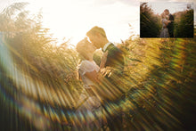 Load image into Gallery viewer, Jpeg overlays for fine art photography. 28 Lens flare Overlays., Sun flare overlays, photo overlays, high resolution, sunlight photo overlays by ATP Textures
