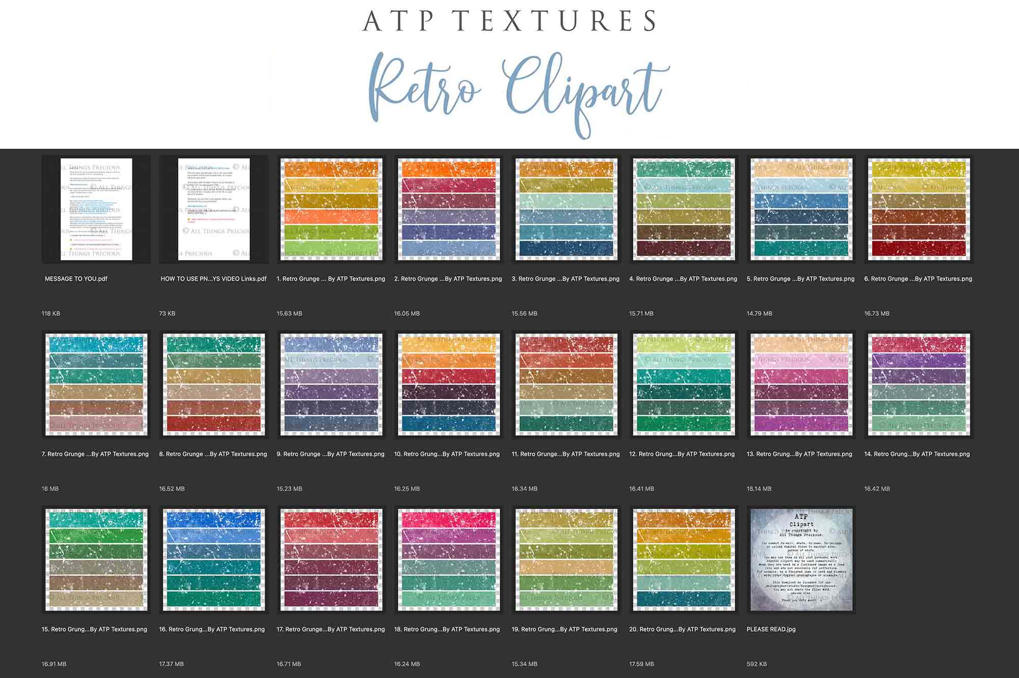 RETRO SQUARE Clipart