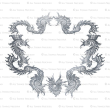 Load image into Gallery viewer, VINTAGE ORNAMENTAL SILVER Frames - Clipart
