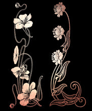 Load image into Gallery viewer, ART NOUVEAU ROSE GOLD FLOWERS - Clipart
