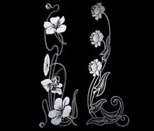 Load image into Gallery viewer, ART NOUVEAU SILVER FLOWERS - Clipart
