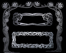 Load image into Gallery viewer, ART NOUVEAU SILVER FRAMES - Digital Clipart
