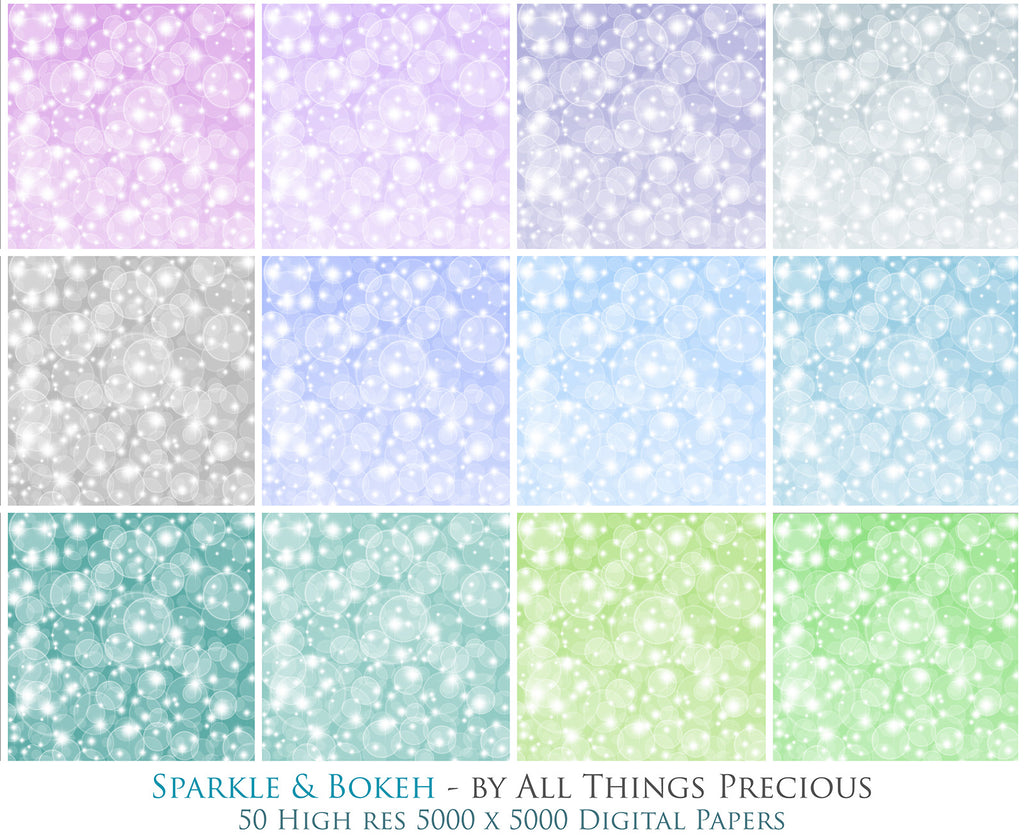 BOKEH SPARKLES Digital Papers - FREE DOWNLOAD