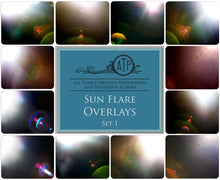 Load image into Gallery viewer, SUN FLARE Digital Overlays Set 1
