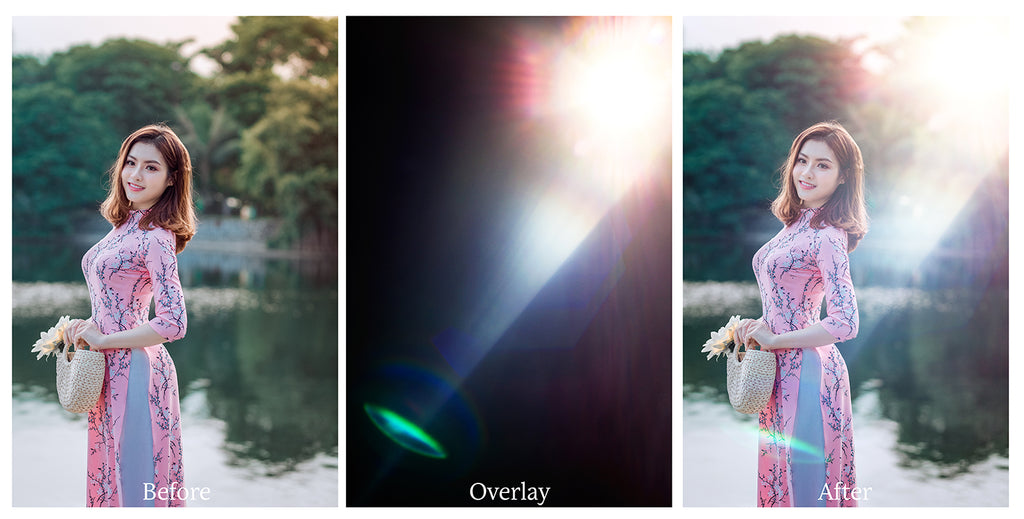 Lens flare, Sun flare overlays for photography, sunlight, light beams for summer sunshine photos. Photoshop, Digital scrapbooking. Transparent, high resolution files for photographers. PNG overlays for fantasy digital art, Child portraiture. Digital download. Graphic effects. ATP Textures