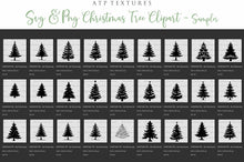 Load image into Gallery viewer, SVG &amp; PNG CHRISTMAS TREE Clipart / Digital Overlays
