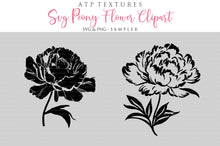 Load image into Gallery viewer, SVG &amp; PNG PEONY FLOWER Clipart / Digital Overlays
