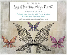 Load image into Gallery viewer, SVG FAIRY WINGS for CRICUT - Set 42
