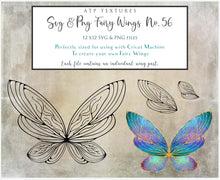 Load image into Gallery viewer, SVG FAIRY WINGS for CRICUT - Set 56
