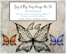 Load image into Gallery viewer, SVG FAIRY WINGS for CRICUT - Set 58
