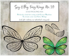 Load image into Gallery viewer, SVG FAIRY WINGS for CRICUT - Set 59
