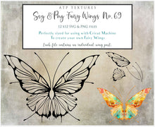 Load image into Gallery viewer, SVG FAIRY WINGS for CRICUT - Set 69
