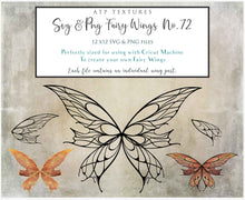 Load image into Gallery viewer, SVG FAIRY WINGS for CRICUT - Set 72
