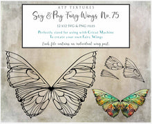 Load image into Gallery viewer, SVG FAIRY WINGS for CRICUT - Set 75
