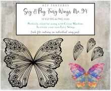 Load image into Gallery viewer, SVG FAIRY WINGS for CRICUT - Set 94
