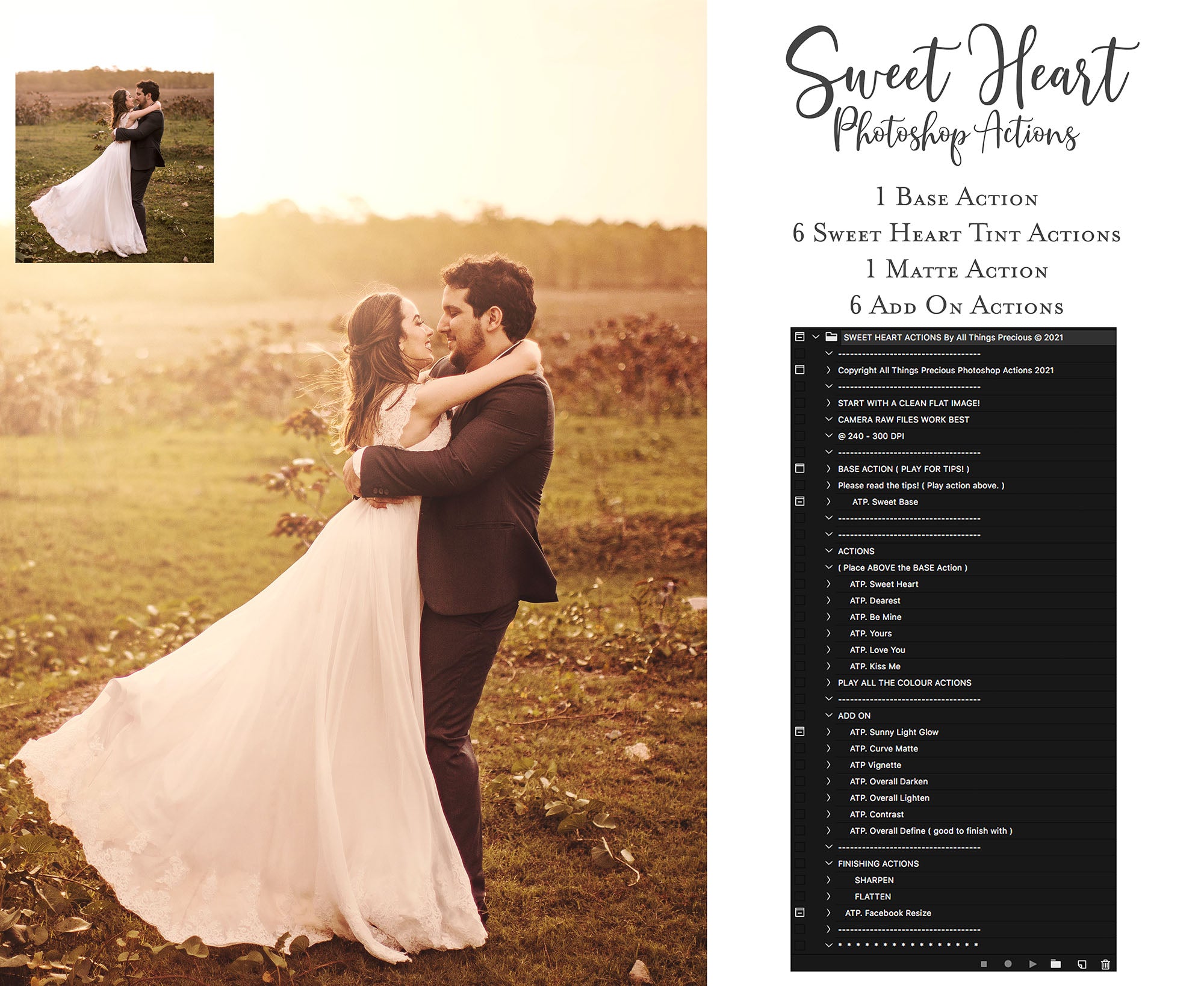 Photoshop Actions - SWEET HEART