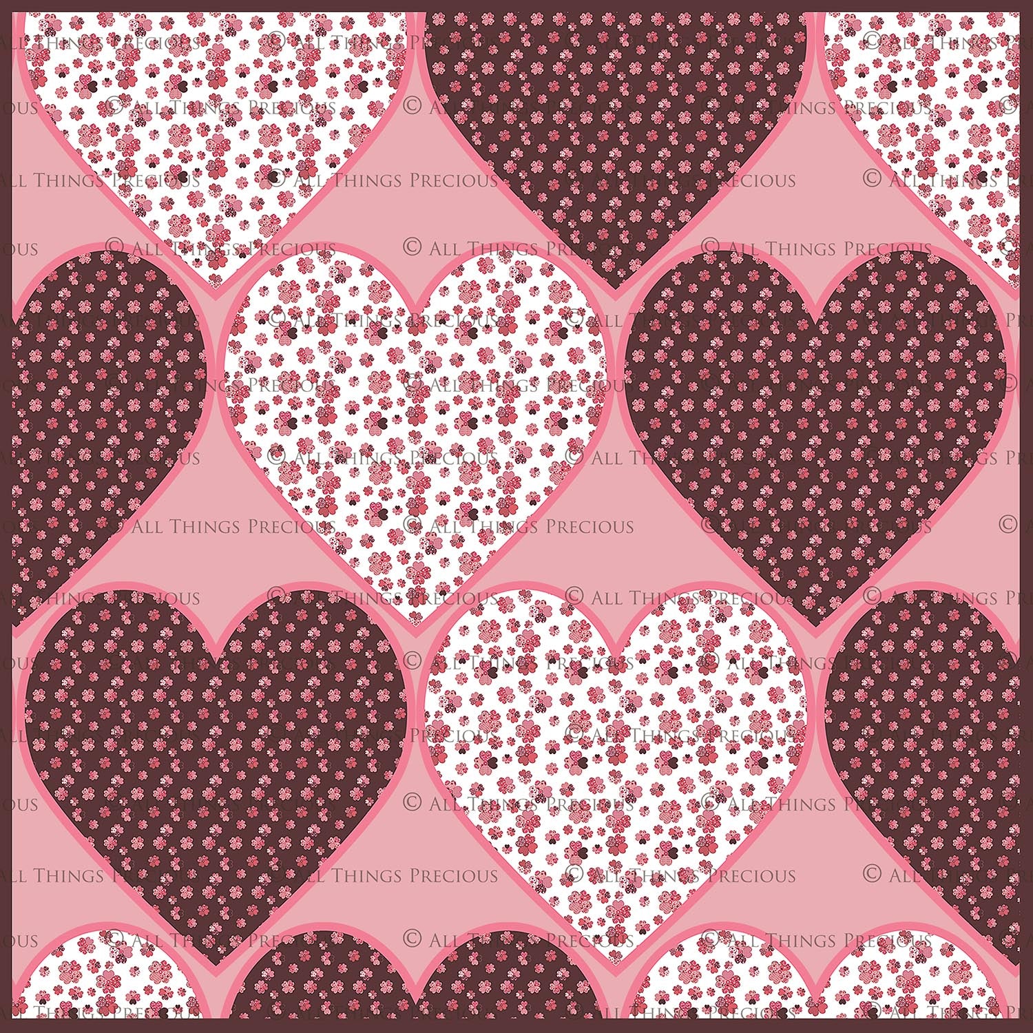 SWEET HEART Digital Papers Set 1 FREE DOWNLOAD