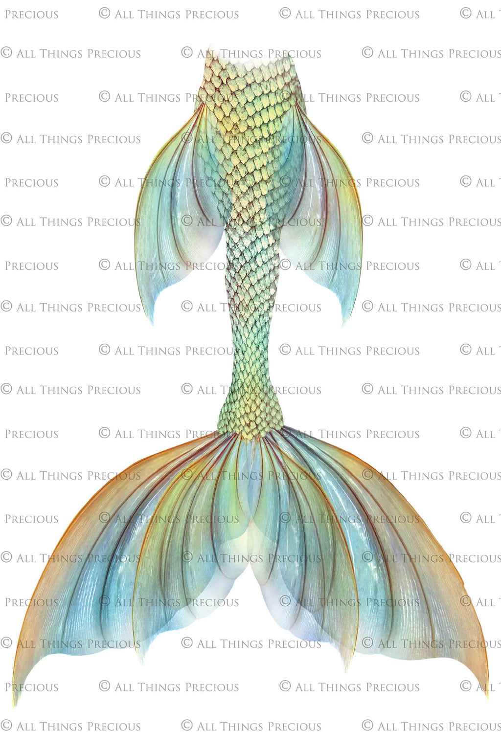 Png transparent Mermaid Tail fin overlays in colourful tints. By ATP Textures Ocean undersea digital backgrounds.