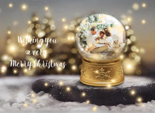 Load image into Gallery viewer, PSD Template - SNOW GLOBE DIGITAL BACKGROUND - Set 2
