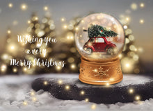 Load image into Gallery viewer, PSD Template - SNOW GLOBE DIGITAL BACKGROUND - Set 2
