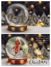 Load image into Gallery viewer, PSD Template - SNOW GLOBE DIGITAL BACKGROUND - Set 3
