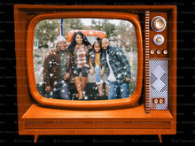 Load image into Gallery viewer, TV SNOW GLOBE Png Digital Overlays and PSD Template No.20
