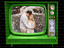 Load image into Gallery viewer, TV SNOW GLOBE Png Digital Overlays and PSD Template No.20
