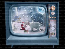 Load image into Gallery viewer, TV SNOW GLOBE Png Digital Overlays and PSD Template No.20
