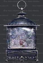 Load image into Gallery viewer, SNOW GLOBE Png Digital Overlays and PSD Template No. 19
