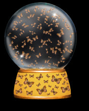 Load image into Gallery viewer, BUTTERFLY SNOW GLOBE Png Digital Overlays
