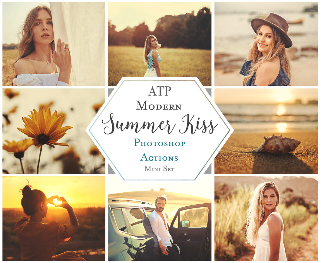 SUMMER KISS Mini Set Photoshop Actions