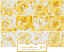 Load image into Gallery viewer, MARBLE GOLD - Transparent Digital Papers
