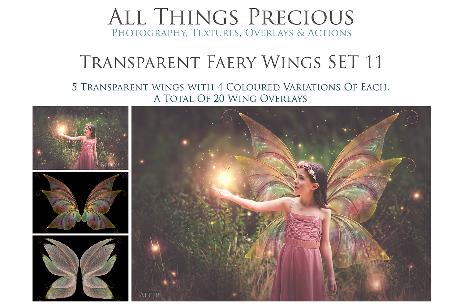 Digital Faery Wing Overlays. Png overlays for photoshop. Photography editing. High resolution, 300dpi fairy wings. Overlays for photography. Digital stock and resources. Graphic design. Fairy Photos. Colourful Fairy wings. Faerie Wings. ATP Textures. Overlays. Actions, Textures, Photo Resources, Photoshop. 