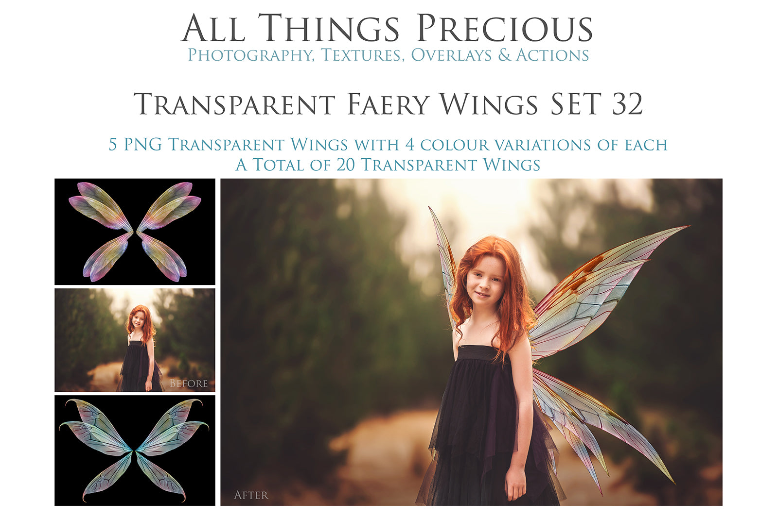 Digital Fairy Wings Overlays clipart. Png transparent see through files for photoshop. Butterfly Angel, Color, Print Photography editing. High resolution, 300dpi. Printable, Photography Graphic design assets, add on stock resources. Magical Scrapbooking design. Faery Photographer edit. Colorful Big Bundle. ATP Textures