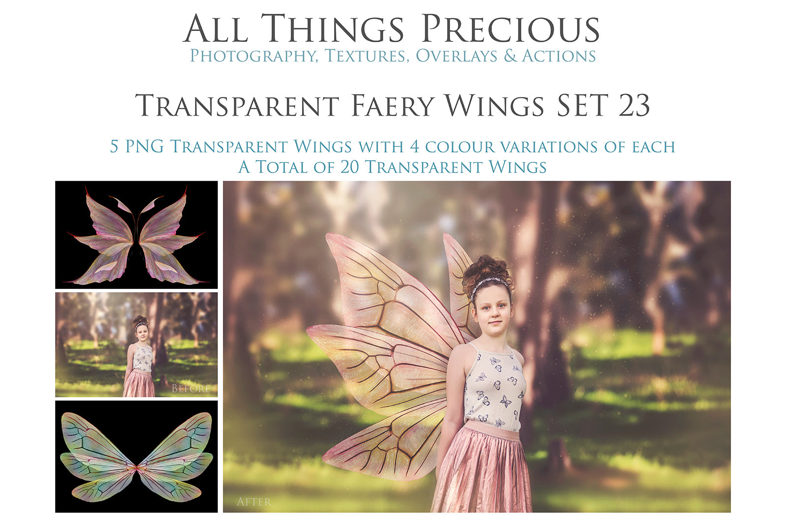 Digital Faery Wing Overlays. Png overlays for photoshop. Photography editing. High resolution, 300dpi fairy wings. Overlays for photography. Digital stock and resources. Graphic design. Fairy Photos. Colourful Fairy wings. Faerie Wings. ATP Textures. Overlays. Actions, Textures, Photo Resources, Photoshop. 