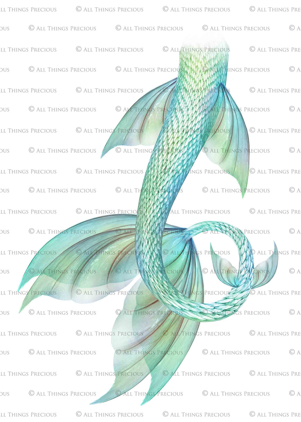 Png transparent Mermaid Tail fin overlays in colourful tints. By ATP Textures Ocean undersea digital backgrounds.