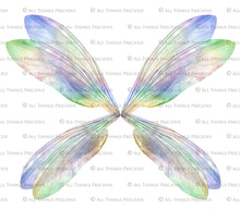 Load image into Gallery viewer, 25 Png MULTICOLOURED FAIRY WING Overlays Set 1
