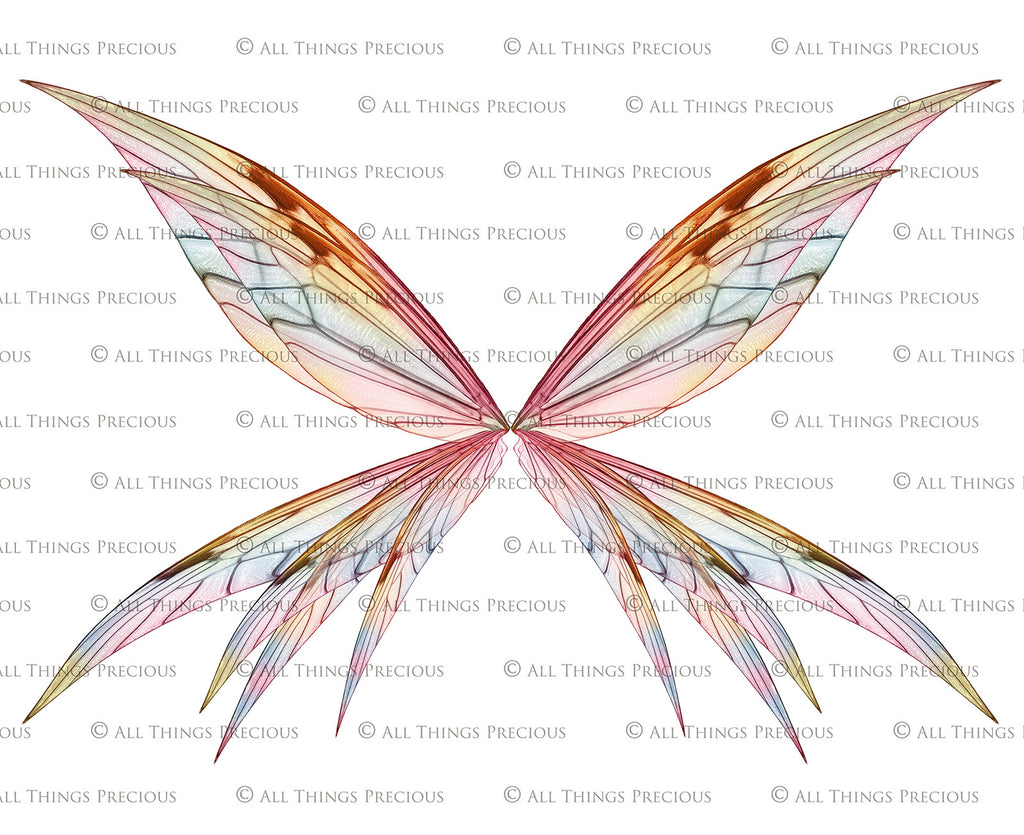 Digital Fairy Wings Overlays clipart. Png transparent see through files for photoshop. Butterfly Angel, Color, Print Photography editing. High resolution, 300dpi. Printable, Photography Graphic design assets, add on stock resources. Magical Scrapbooking design. Faery Photographer edit. Colorful Big Bundle. ATP Textures