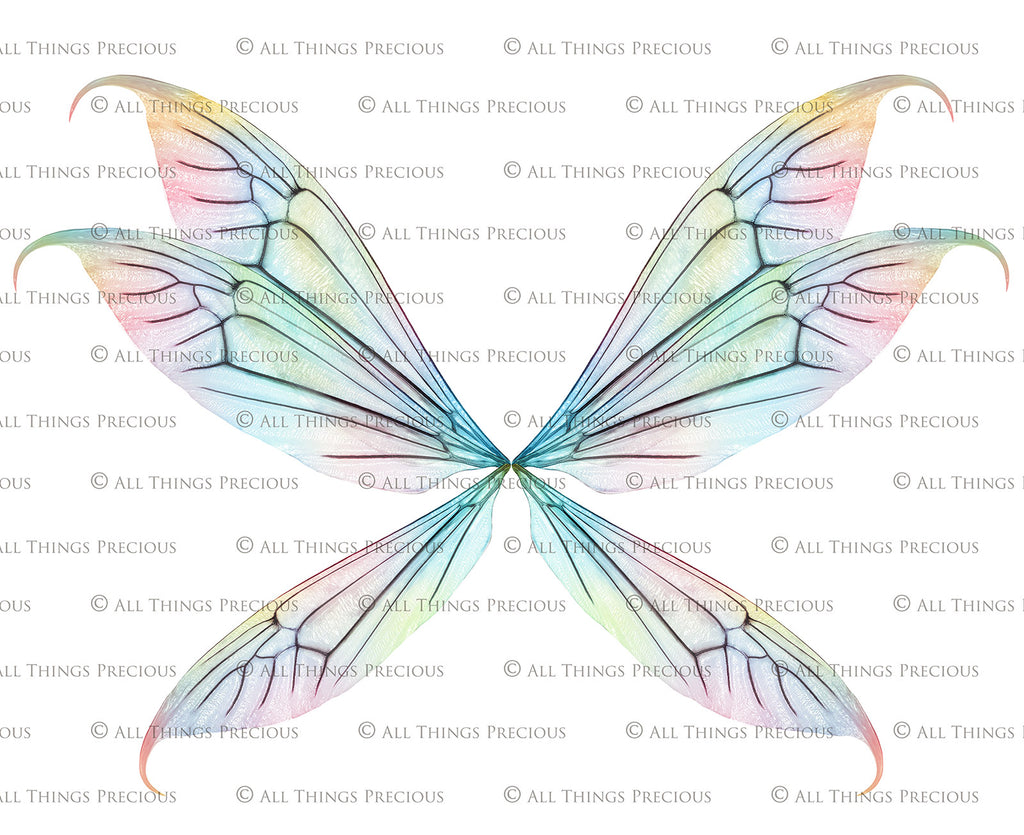 Digital Fairy Wings Overlays clipart. Png transparent see through files for photoshop. Butterfly Angel, Color, Print Photography editing. High resolution, 300dpi. Printable, Photography Graphic design assets, add on stock resources. Magical Scrapbooking design. Faery Photographer edit. Colorful Big Bundle. ATP Textures