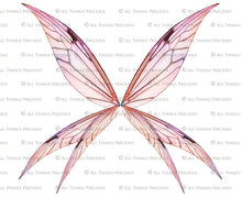 Load image into Gallery viewer, Digital Overlays for Photographers, Graphic design, scrapbooking and creatives.. Fairy Wings. High resolution, fine art digital assets for creating fantasy art.  Png overlay with transparent background. Magical Edit. Png Photo editing art assets.
