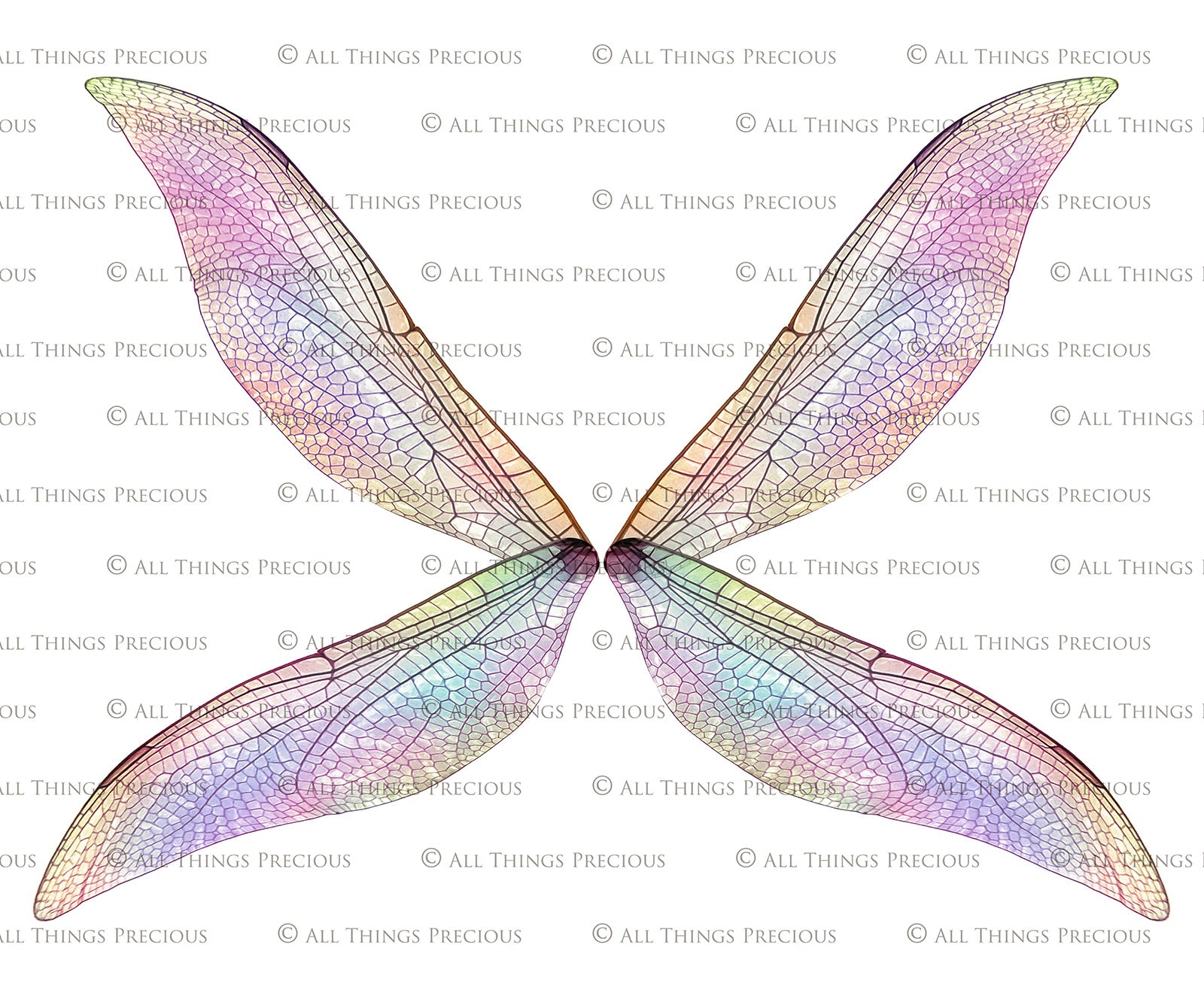 Digital Overlays for Photographers, Graphic design, scrapbooking and creatives.. Fairy Wings. High resolution, fine art digital assets for creating fantasy art.  Png overlay with transparent background. Magical Edit. Png Photo editing art assets.