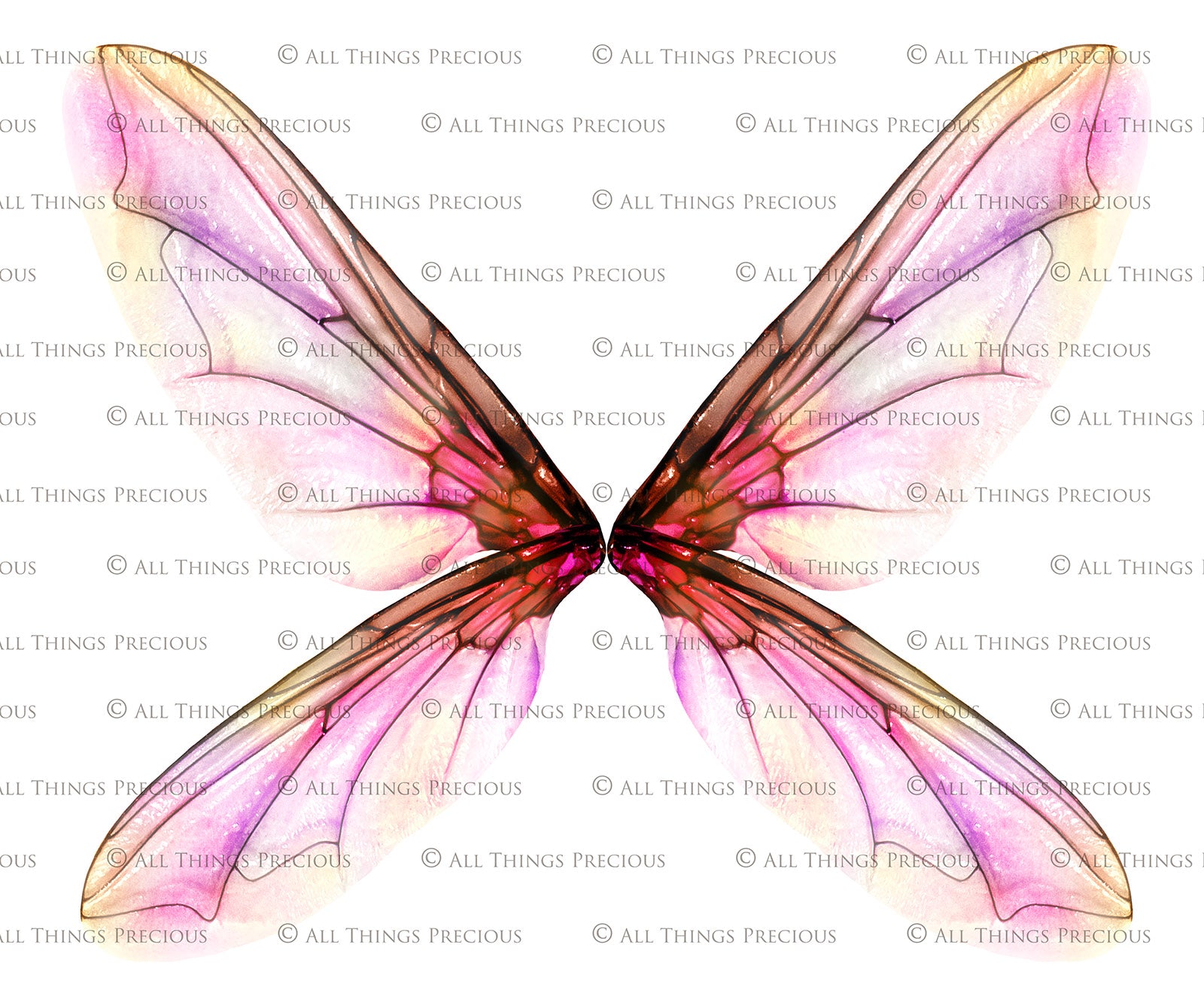 Digital Overlays for Photographers, Graphic design, scrapbooking and creatives.. Fairy Wings. High resolution, fine art digital assets for creating fantasy art.  Png overlay with transparent background. Magical Edit. Png Photo editing art assets.