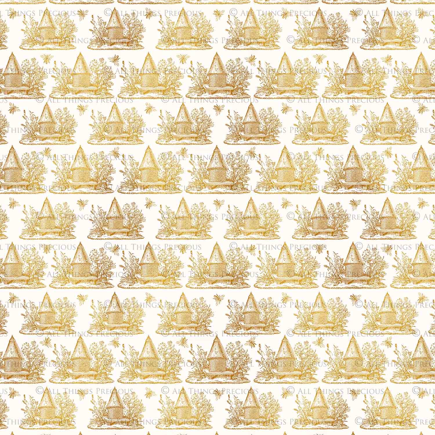 VINTAGE BEE Digital Papers