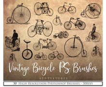 Load image into Gallery viewer, PHOTOSHOP BRUSHES - Vintage Bicycle - FREE DOWNLOAD
