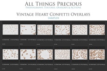 Load image into Gallery viewer, Png heart clipart, Png heart confetti, Overlays for photographers, Photoshop Overlay, digital edits, photoshop, High resolution, ATP textures.
