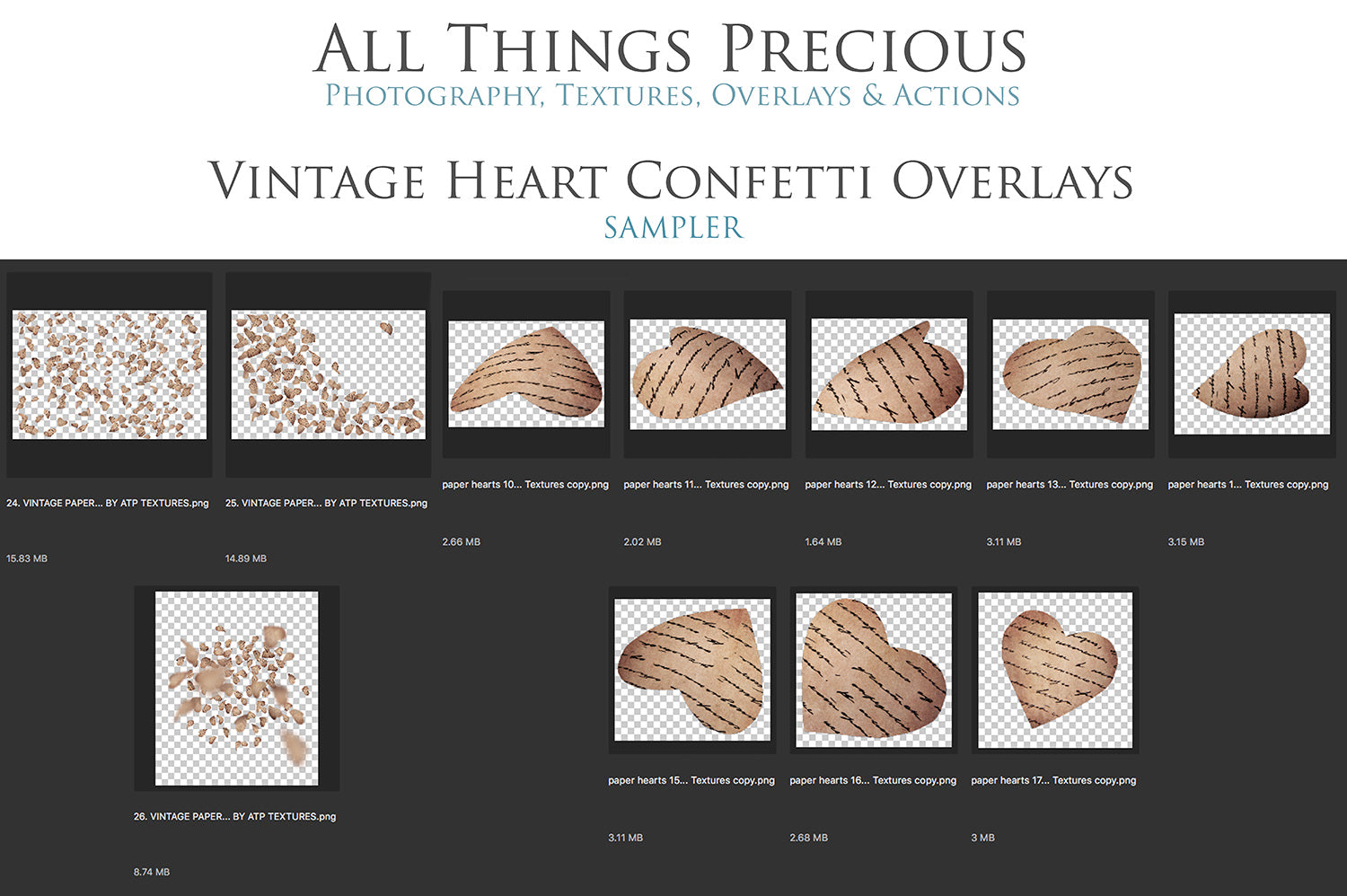 Png heart clipart, Png heart confetti, Overlays for photographers, Photoshop Overlay, digital edits, photoshop, High resolution, ATP textures.