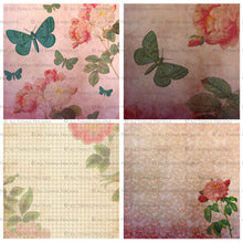 Load image into Gallery viewer, VINTAGE ROSE Digital Papers Set 2

